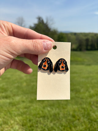 Smokey Dog Stud Earrings *TN COLLECTION*