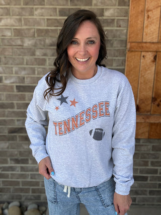Stars & Football Graphic Sweatshirt * TN COLLECTION*