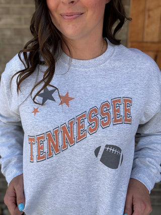 Stars & Football Graphic Sweatshirt * TN COLLECTION*