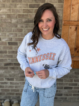 Stars & Football Graphic Sweatshirt * TN COLLECTION*