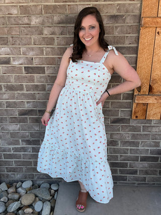 simply southern maxi dress Simply Southern Smocked Midi Pineapple Dress Large