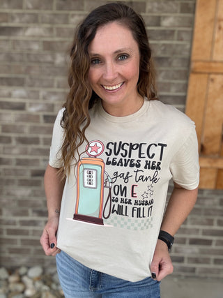 Suspect Gas Tank Graphic T-shirt