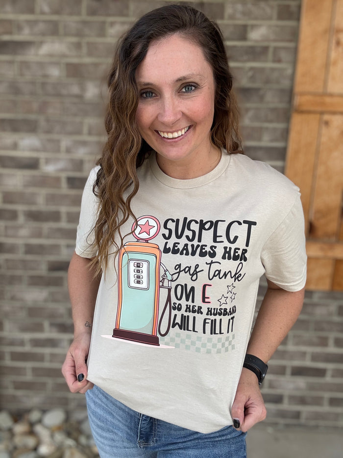 Suspect Gas Tank Graphic T-shirt