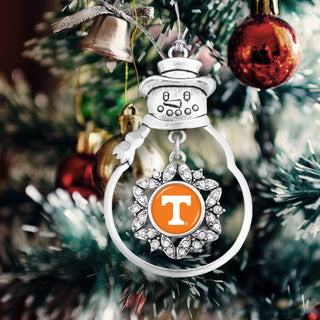 University of Tennessee Volunteers Snowman with Hanging Charm Christmas Ornament