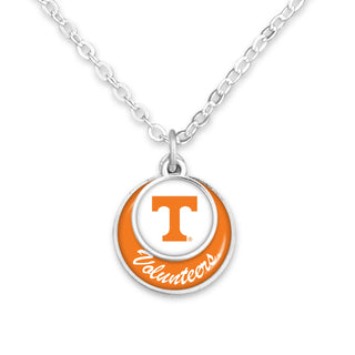 University of Tennessee Volunteers Double Stacked Disk Necklace