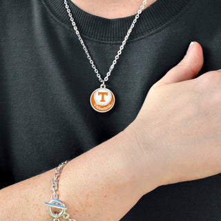 University of Tennessee Volunteers Double Stacked Disk Necklace