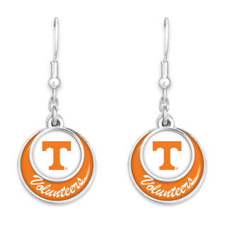 University of Tennessee Volunteers Double Stacked Disk Earrings