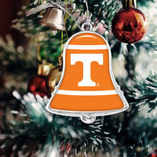University of Tennessee Volunteers Bell with Team Logo Stripes Christmas Ornament