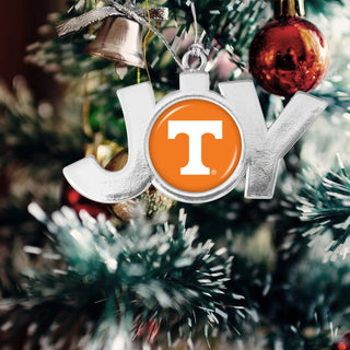 University of Tennessee Volunteers Joy with Team Logo Christmas Ornament