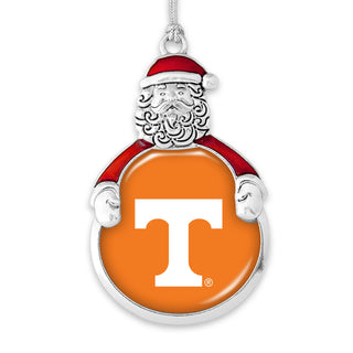 University of Tennessee Volunteers Santa with Team Logo Christmas Ornament