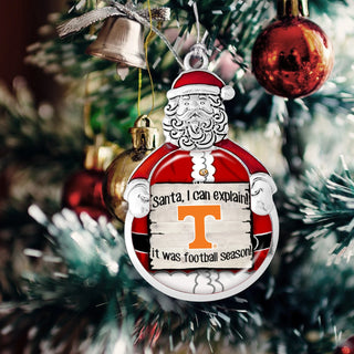 University of Tennessee Volunteers Santa I Can Explain Christmas Ornament