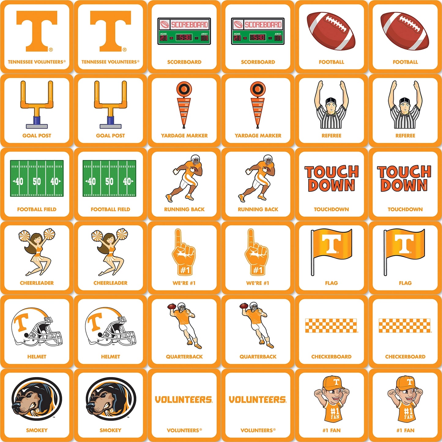 3812- Tennessee Volunteers Matching Game *TN COLLECTION*