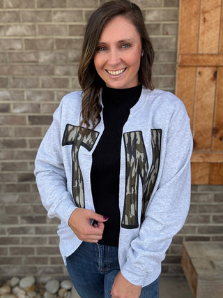 TN Camo Open Cardigan *TN COLLECTION*