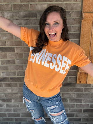 Tennessee Sunshine Acid Wash Short Sleeve Top *TN COLLECTION*