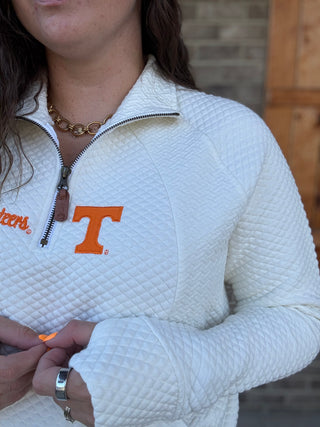 Tennessee Josephine Quilted Quarter Zip Fleece by Pressbox by Royce