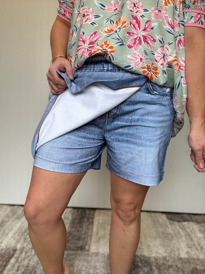 The Classic Denim Zenim Skort by Dear Scarlett