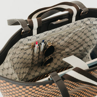 Woven Tiffany Organizer Tote Bag-Tote Bag-Pretty Simple