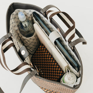 Woven Tiffany Organizer Tote Bag-Tote Bag-Pretty Simple