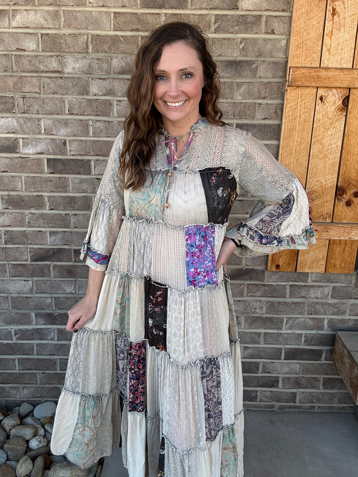 Timeless Long Jhabla Dress - Elegant & Chic: Latte