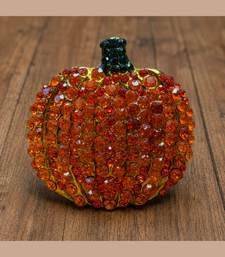 Carved Stone Jack-O-Lantern Stretch Ring | Indigo Blue | PREORDER