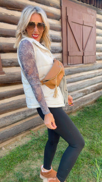 Ivory Switch Puffer Vest w/ 2 Detachable Hoodies | SALTY WAVE *DEAL* START SHIP DATE: LATE NOV