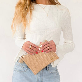 Veda Woven Crossbody and Clutch Bag-Crossbody Bag-Pretty Simple