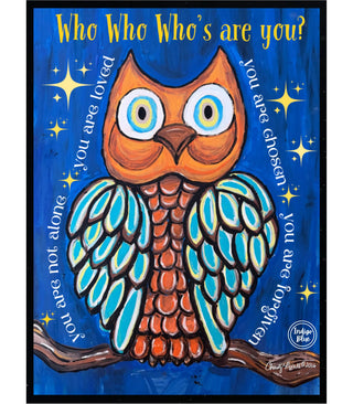Whose Are You Owl Graphic Graphic Tee | Blue Indigo | HALLOWEEN PREORDER