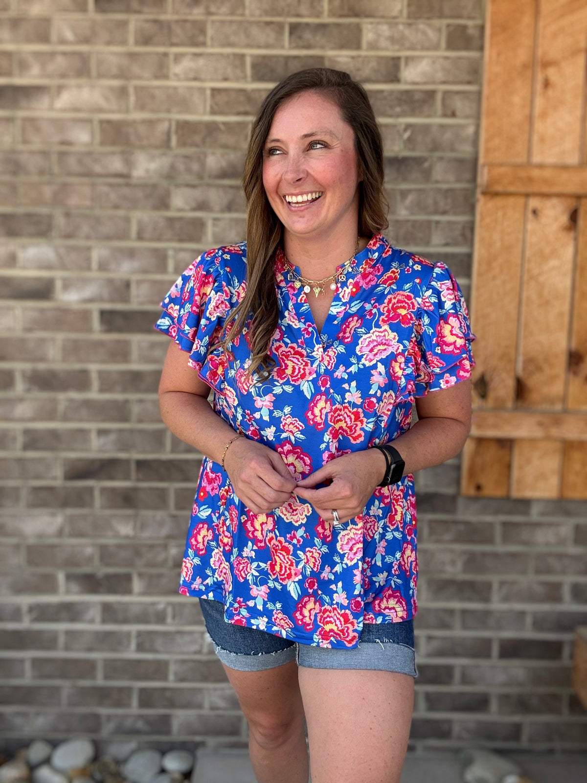 Wild Berry Tiered Babydoll Top