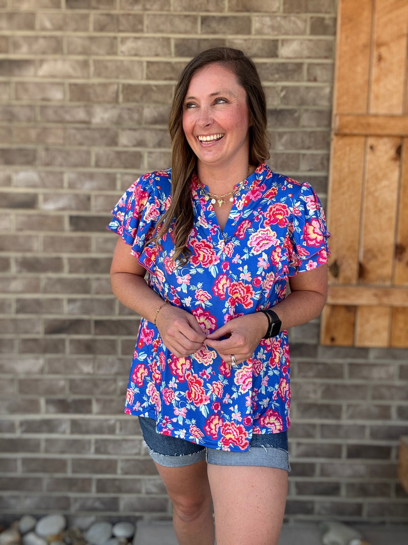 Wild Berry Tiered Babydoll Top