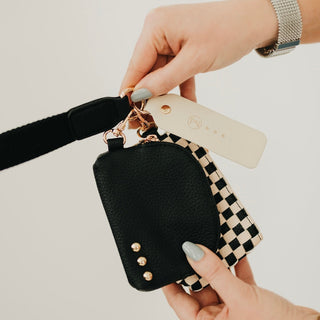 Wonderlust Woven Dual Pouch Wristlet Wholesale - NEW COLOR!-Wristlet-Pretty Simple