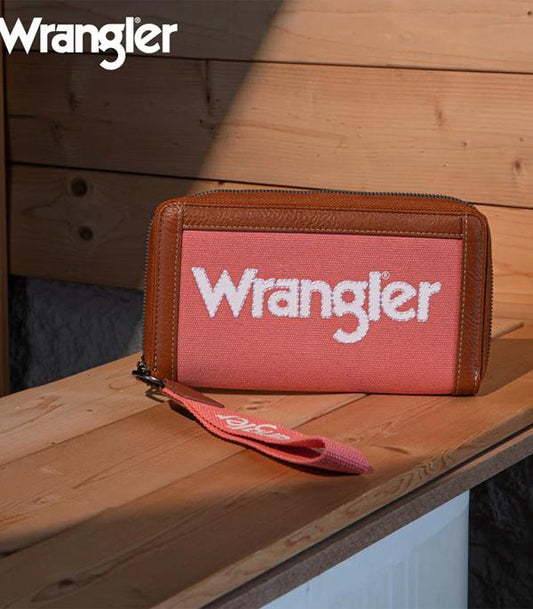 Pink Canvas Wallet by Wrangler