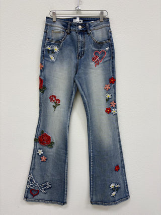 Be My Valentines Flare Jeans | OLI & HALI ATLANTA