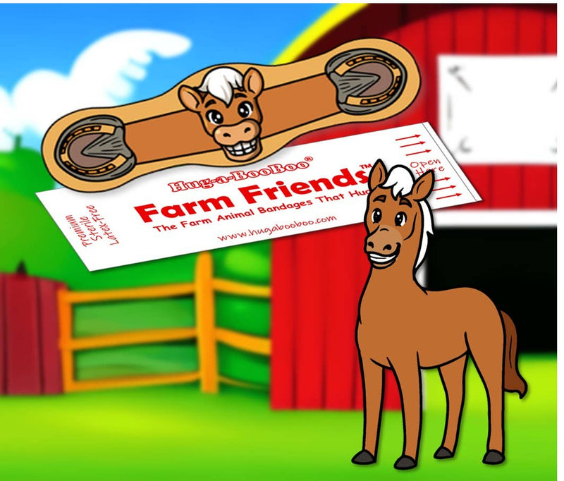 Friendly Farm Animal Hugging Bandages - 24ct Box