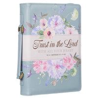 Bible Cover Fashion Teal Trust Prov. 3:5: Large