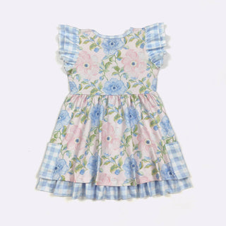 Cotton Candy Poppy Girls Dress by Clover Cottage