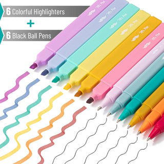Aesthetic Bible Highlighters & Pens 12 Pack