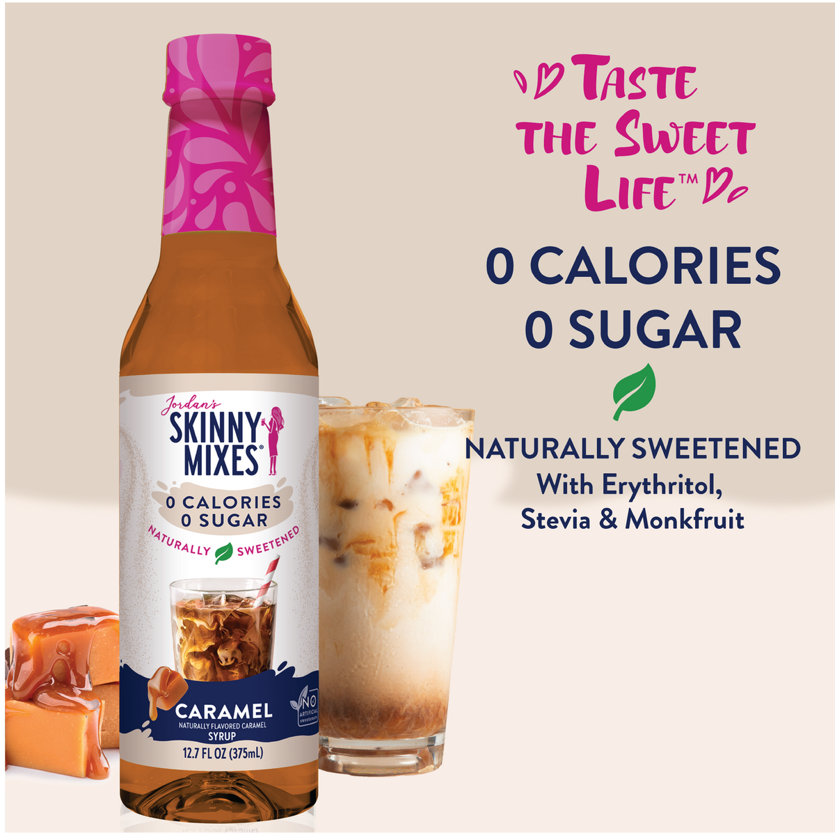 Naturally Sweetened Caramel Syrup - 375ml