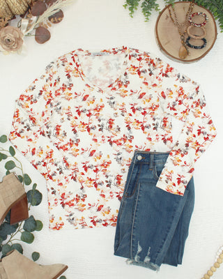 09.09 EN ROUTE Larissa Long Sleeve - Autumn Watercolor