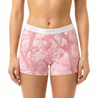 Arya Hip Hugging Boxer Shorts | Pink Camo | JadyK