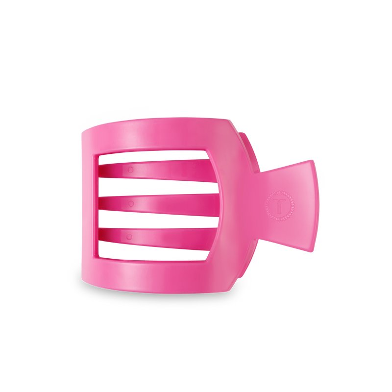 Paradise Pink Medium Flat Square Hair Clip