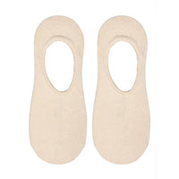 No-Show Liner Socks - Solid Beige / Nude