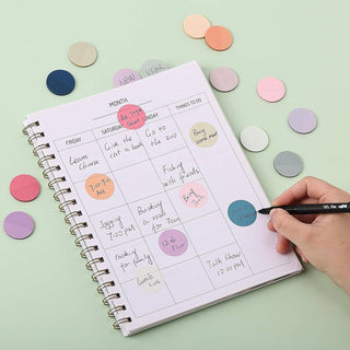 Transparent Sticky Notes, 560 Pcs, Pastel Colors, Round
