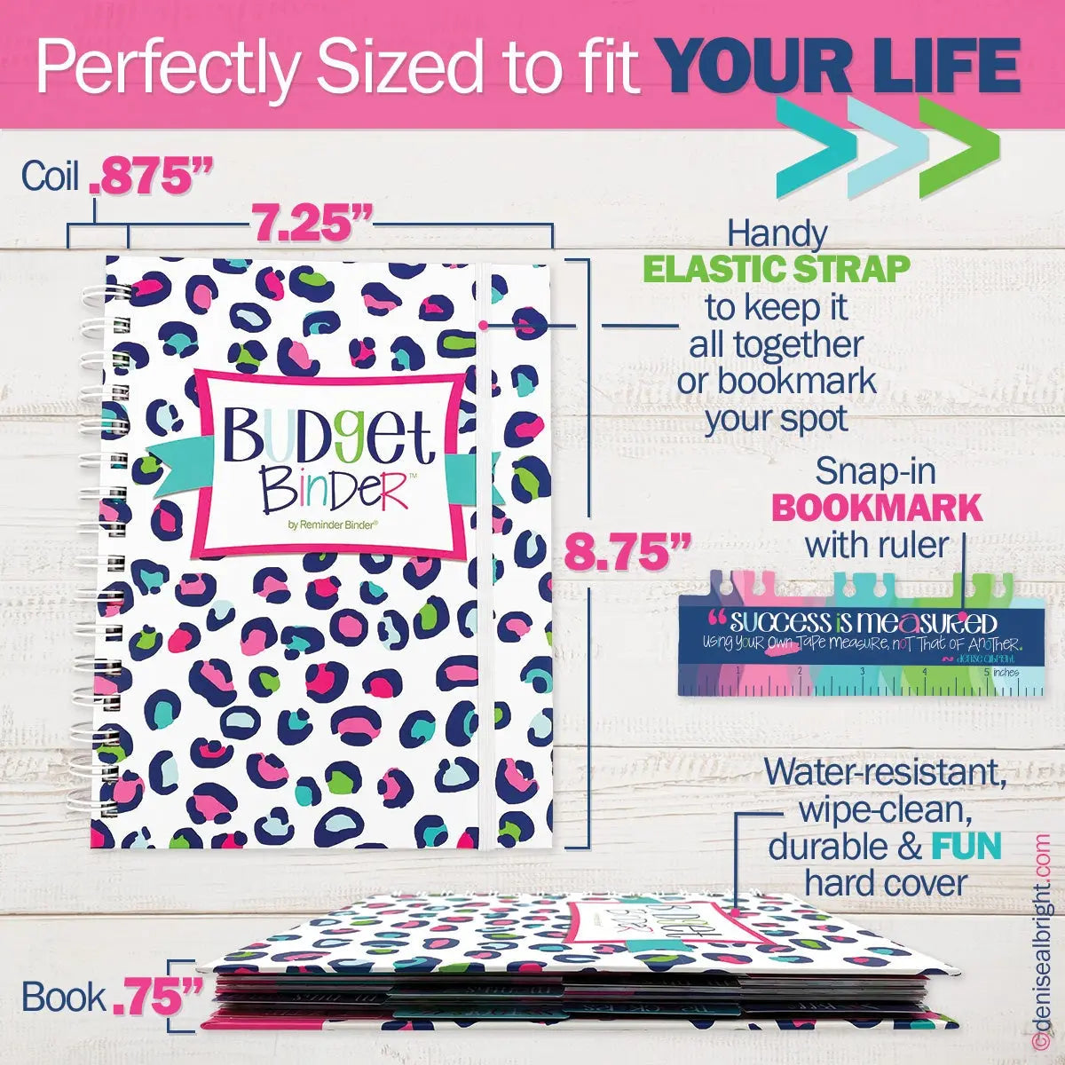 8364- Budget Binder by Denise Albright *PICK COLOR*