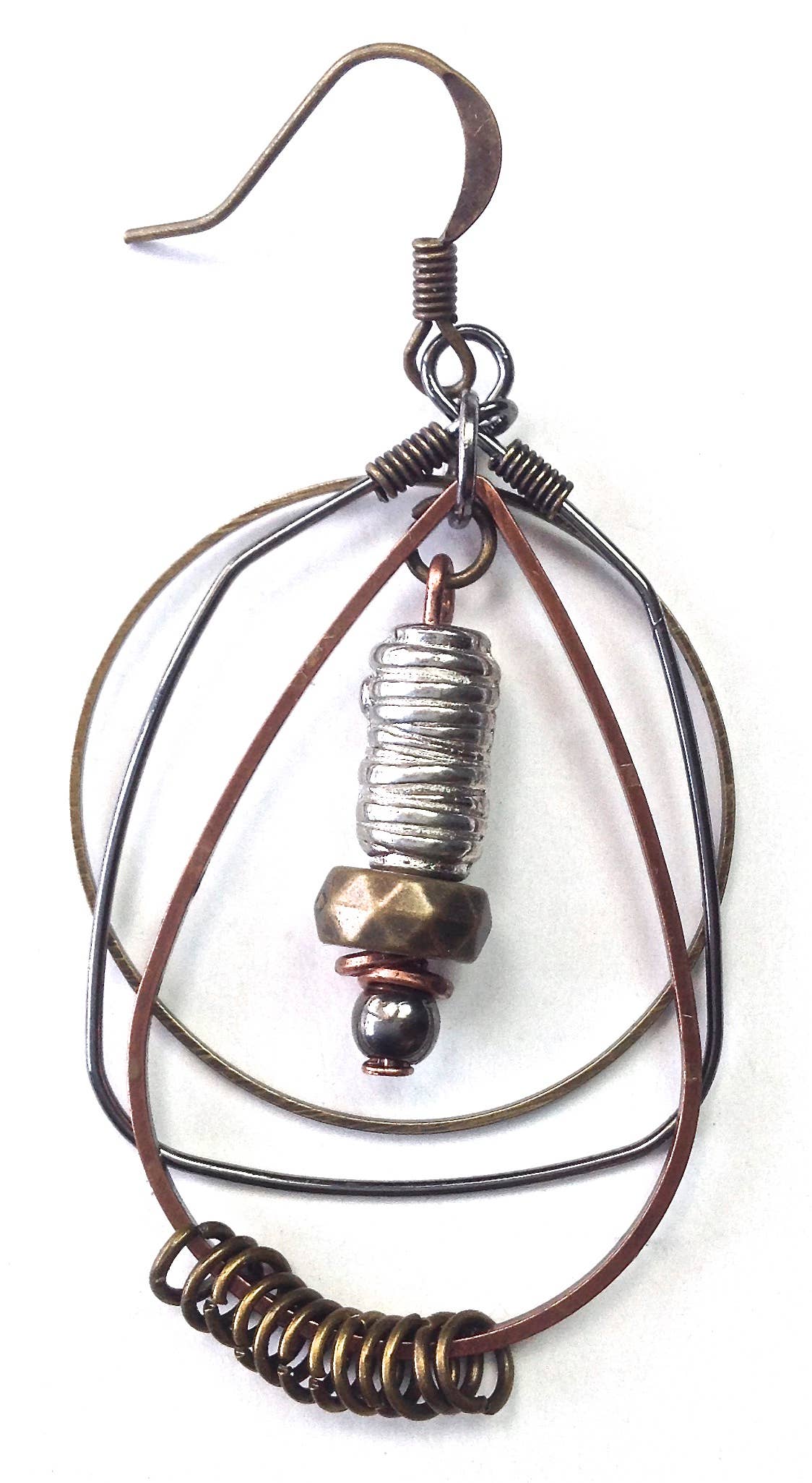 Multiple Rings w/Dangle Earrings