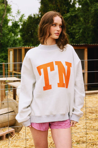 TENNESSEE & TN Reversible Mockneck | Heather Grey