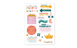 The Lord's Prayer Sticker Sheet
