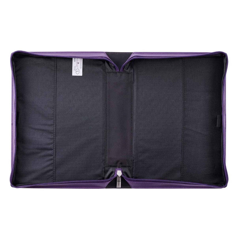 3402- Bible Cover Purple Blessed is the One Jer. 17:7: Medium