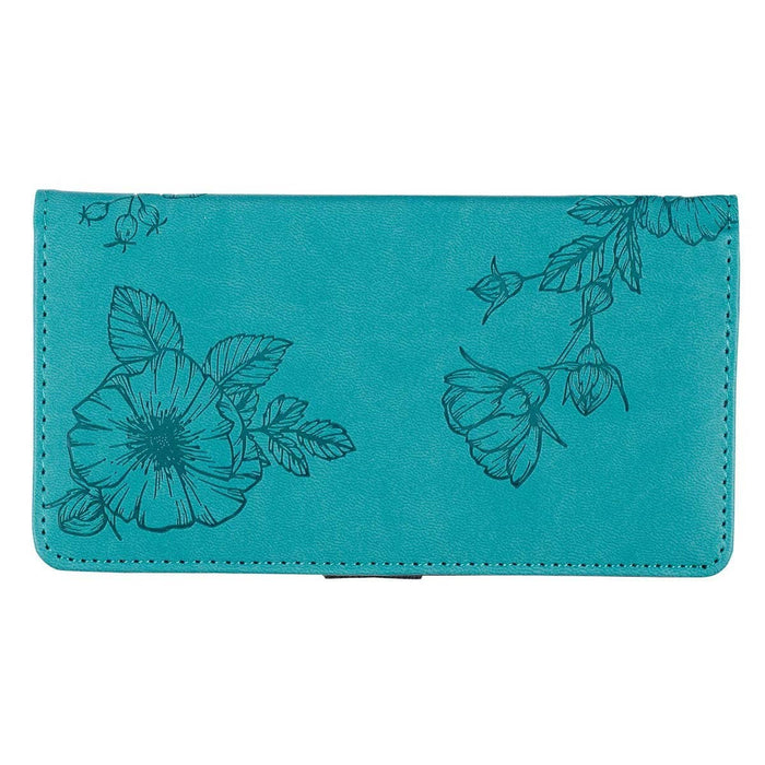 3416- Checkbook Wallet Teal Strength & Dignity Prov. 31:25