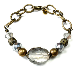 Beaded w/Chain & Clasp Bracelet