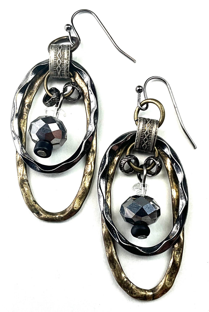 Stacked Oval Earrings